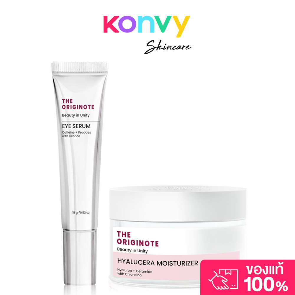 The Originote Set 2 Item Eye Serum 15g + The Originote Hyalucera Moisturizer 50ml ดิ ออริจิโน้ต เซทบ