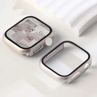 เคส iWatch PC+Glass เคสสำหรับนาฬิกา iWatch S11/10/9/8/Se/7/6/5/4/Seเคสป้องกันรอยขีดข่วน ขนาด 41/40/42/49/44/45/46 มม