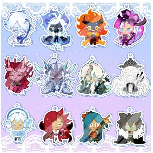 KEYCHAIN 2" CR Kingdom Cookies Vol. สั่งซื้อล่วงหน้าพวงกุญแจอีพ็อกซี่สองด้าน 3 ชิ้น สั่งซื้อล่วงหน้า