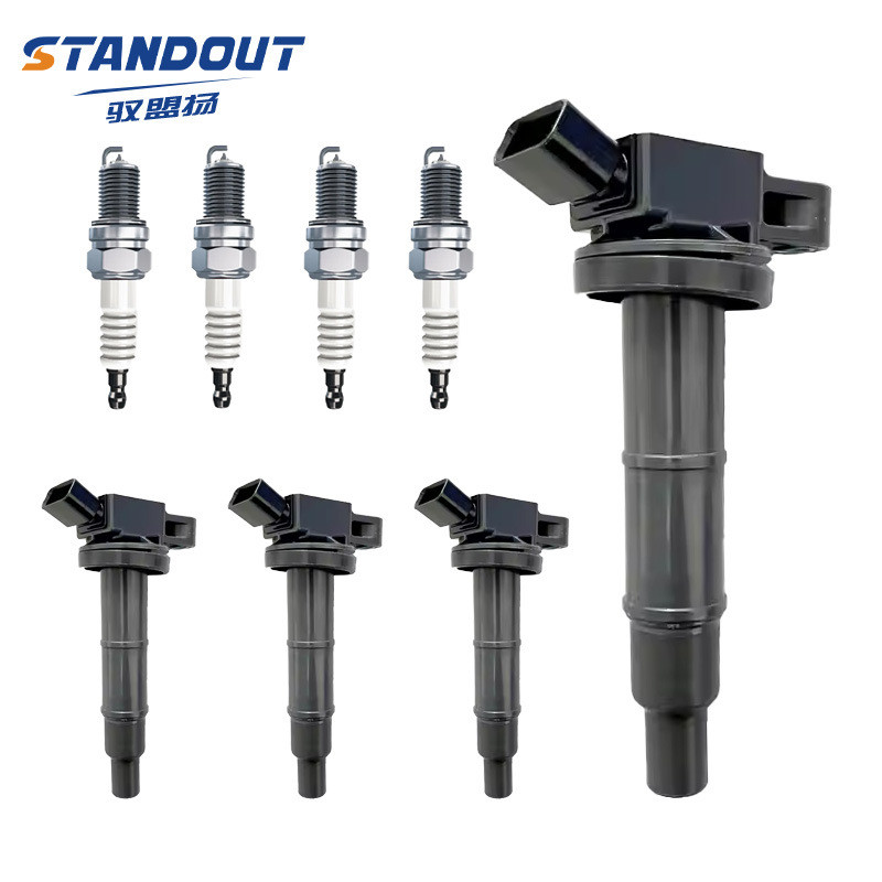 คอยล์จุดระเบิด UF333+หัวเทียน 7092 เหมาะสําหรับ Toyota901902244 9091902243