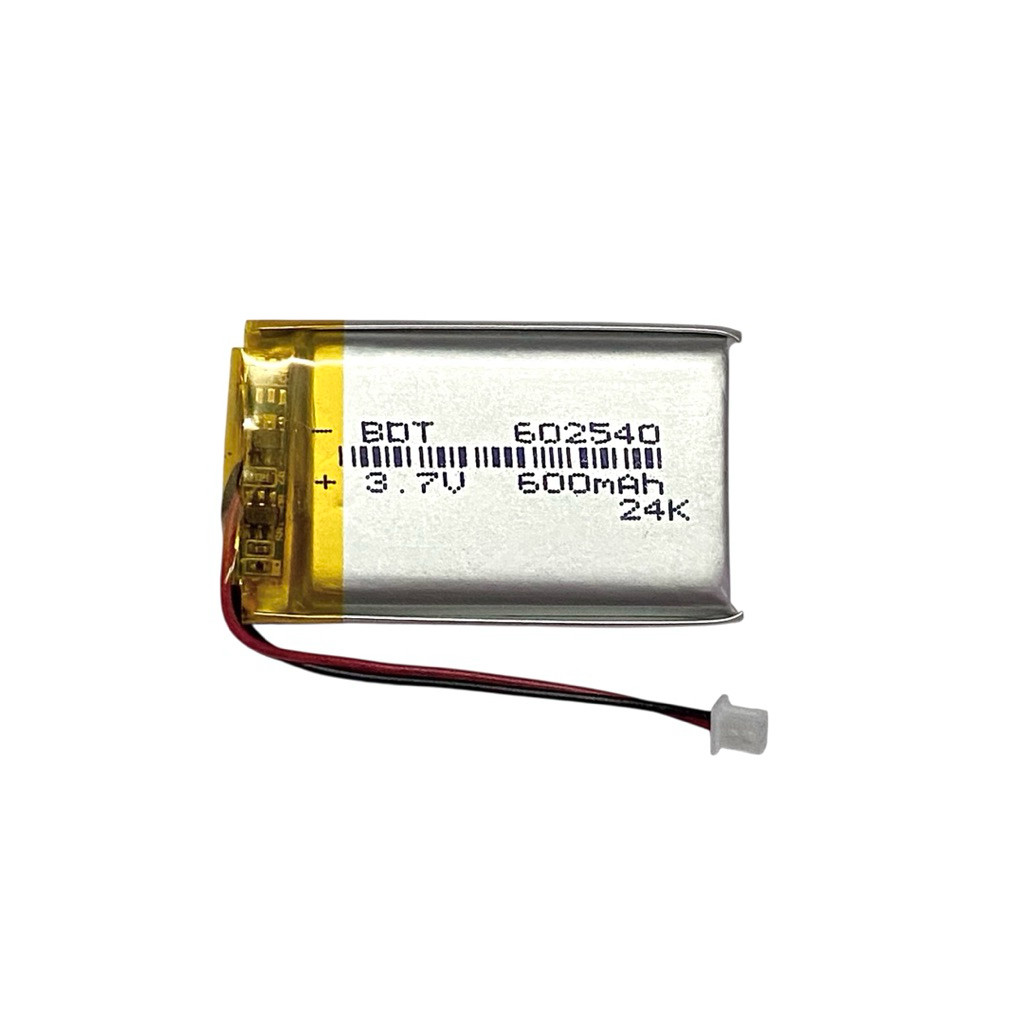 BDT 602540 (ราคาต่อ 1ชิ้น) 3.7V-600mAh ขนาด 25x60x6mm มีสินค้าพร้อมส่งในไทย