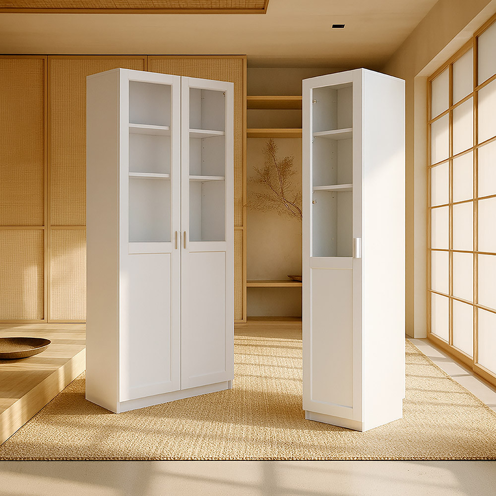 Koncept Furniture  ชุดตู้เก็บของหนังสือ รุ่น Jobio   สีขาว