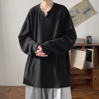 เสื้อกันหนาวผู้ชาย สไตล์ฮาราจูกุญี่ปุ่นย้อนยุคอเมริกัน ใส่ได้หลายโอกาส