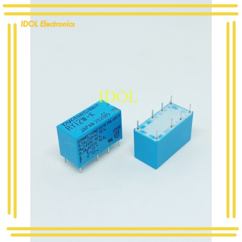 ล้างสต็อค รีเลย์ RY12W-K 8ขา 12VDC จากไทย