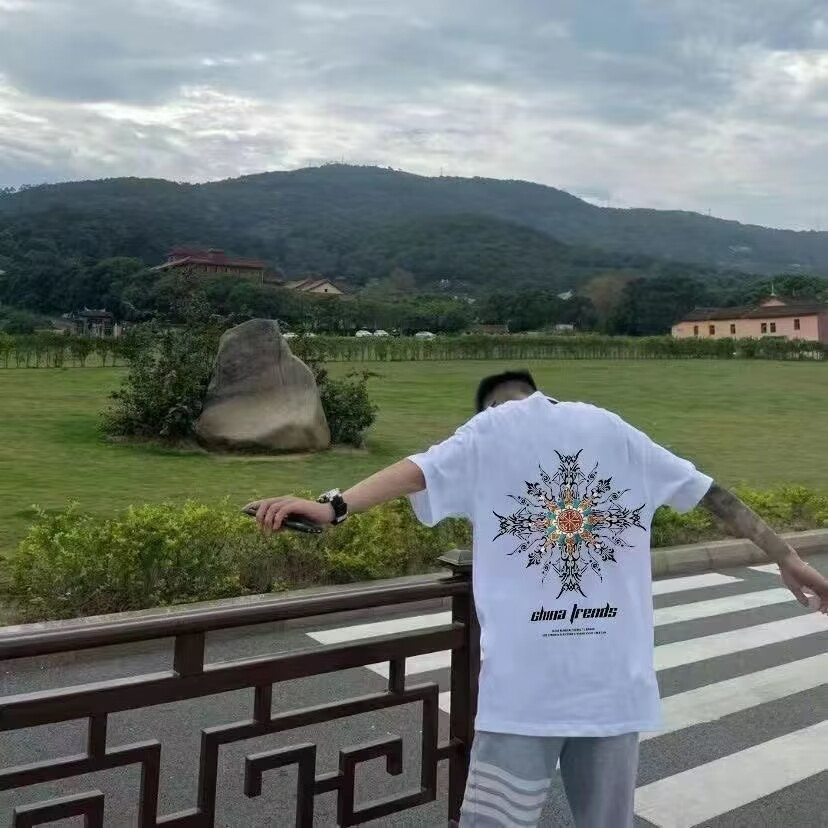 2025 NEW 2025P20 (Mercerized Cotton Lycra) B-8376 Black/White/S-5XL Size new23 F4UW