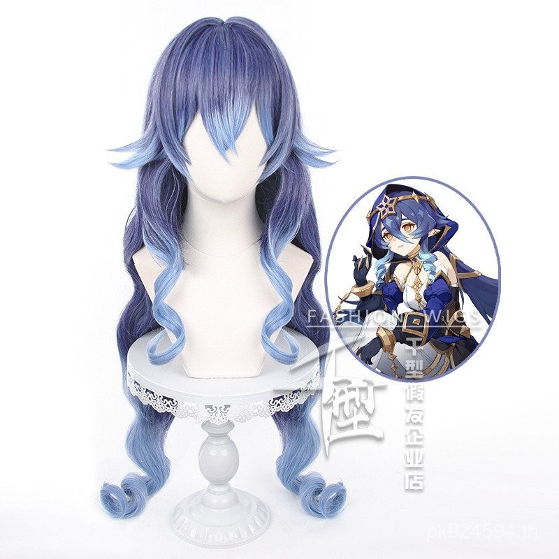 วิกผมทรงปอมปอมสองข้าง สไตล์ธรรมชาติ พร้อมสีไล่ระดับ เหมาะสำหรับคอスเพลย์และงานแสดง PTB4