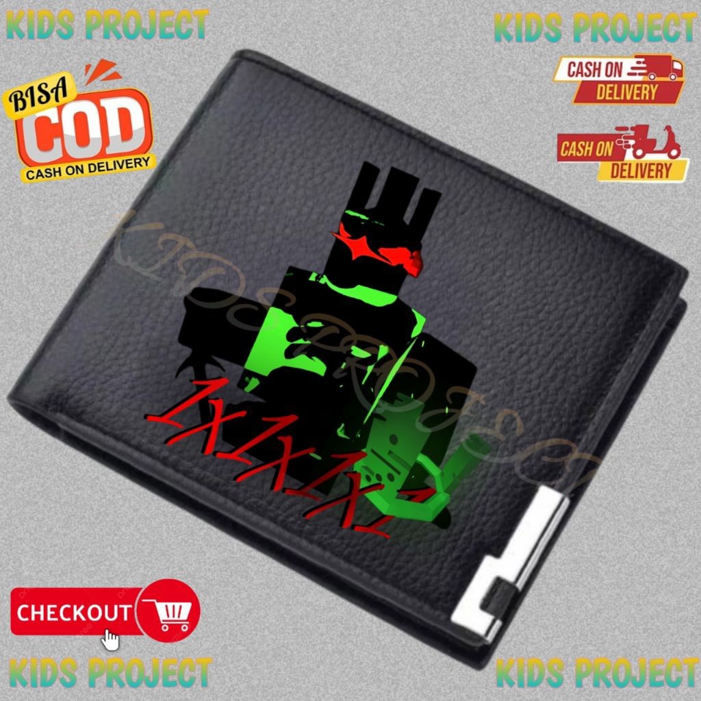 กระเป๋าสตางค์เด็กแบบกําหนดเองนักฆ่าตัวอักษร 1x1x1x1 Forsaken Roblox