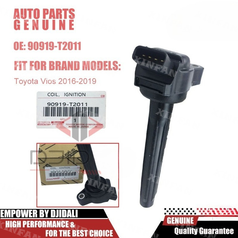 คอยล์จุดระเบิดสําหรับ Toyota Vios 2016-2019 Dual VVT 90919-T2011