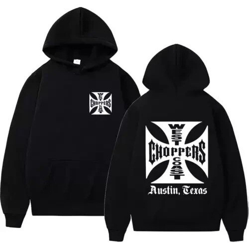 West Coast Choppers Cross Hoodie ดีไซน์ทันสมัย พร้อมสต็อก