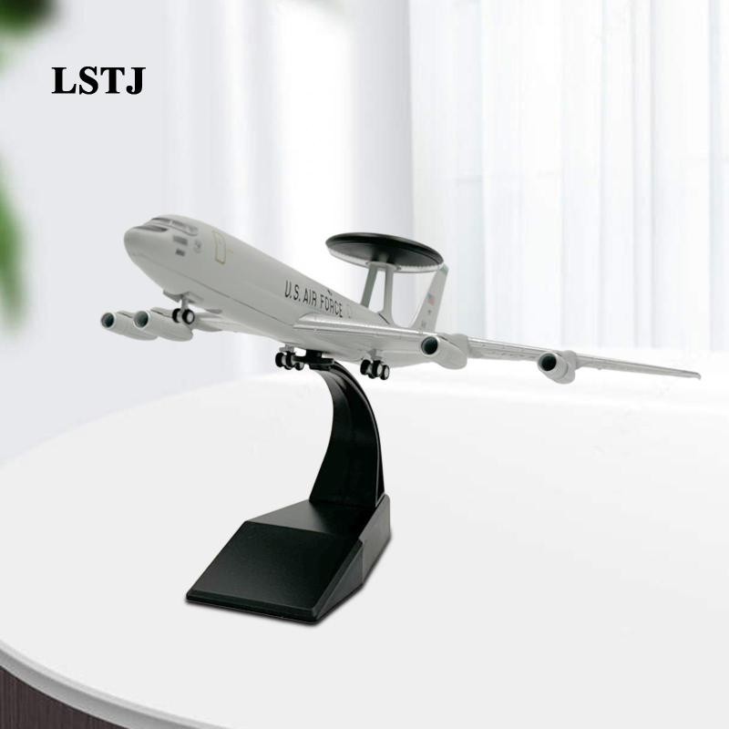 [Lstjj] 1:200 USA E-3 เครื่องบิน Diecast รุ่นสูงรายละเอียดผู้ใหญ่ของขวัญเครื่องบินพร้อมฐานสําหรับตู้