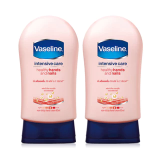 Vaseline Healthy Hands Nails Conditioning Pink [85ml x 2pcs] วาสลีน โลชั่นบำรุงมือและเล็บ.