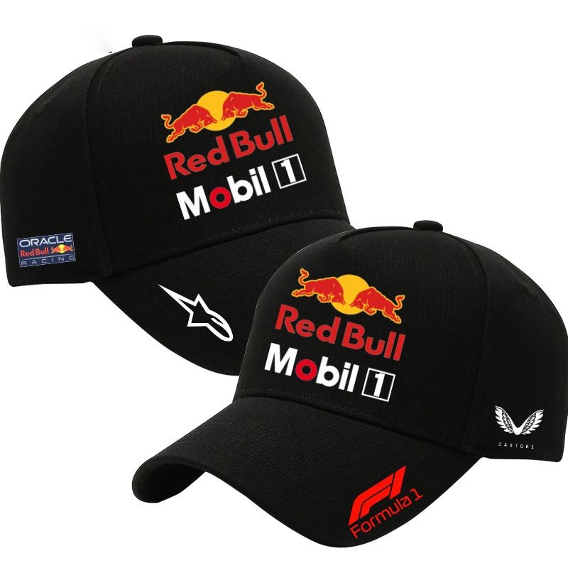 Red Bull F1 Oracle Red Bull Racing เบสบอลหมวกผู้ชายและผู้หญิงแฟชั่นหมวกบังแดดหมวกลิ้นเป็ดระบายอากาศแ