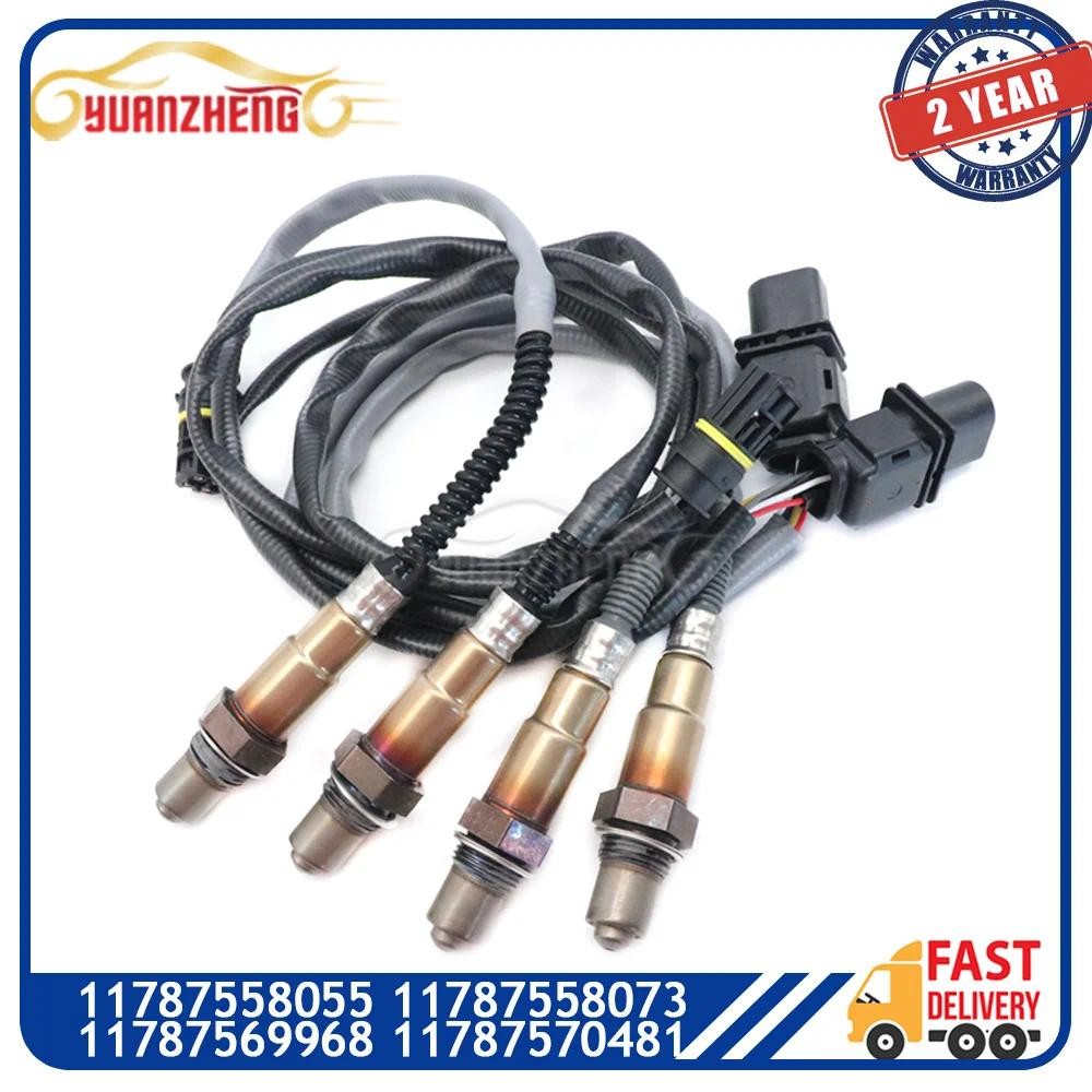 4 ชิ้นต้นน้ํา & Downstream Lambda O2 เซนเซอร์ออกซิเจนสําหรับ BMW 128i 328i X3 2007-2013 11787558055 