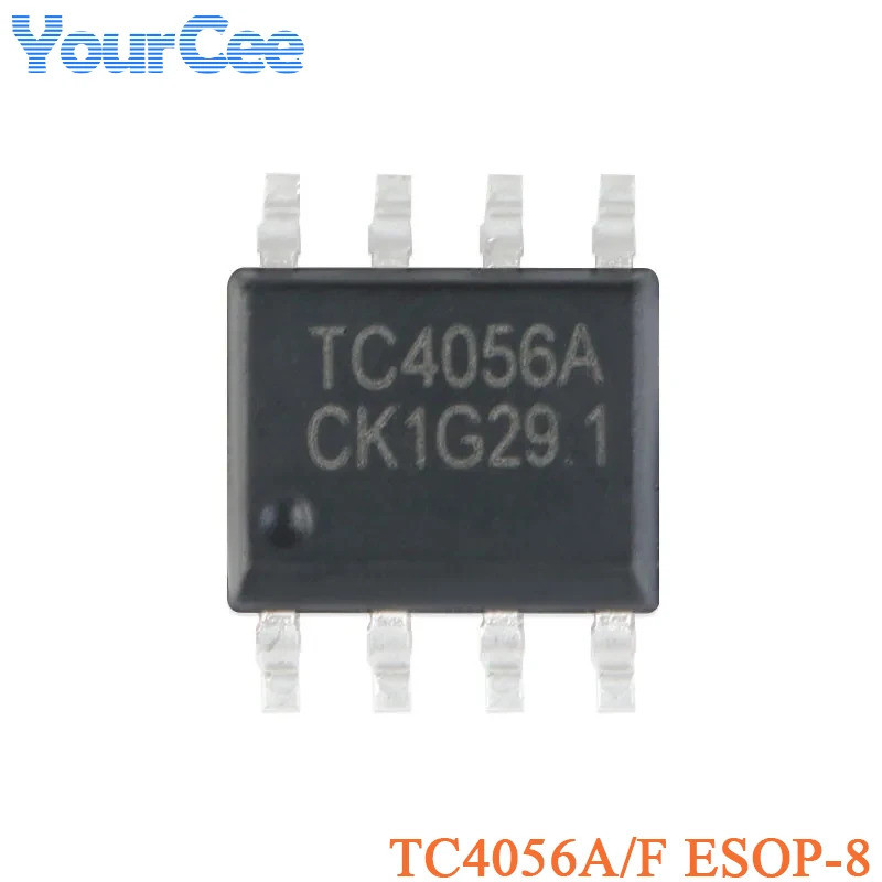 50 ชิ้น/10 ชิ้น TC4056A ESOP-8 TC4056 4056 4056A SOP8 1A Linear แบตเตอรี่ลิเธียมชาร์จ IC ใช้งานร่วมก