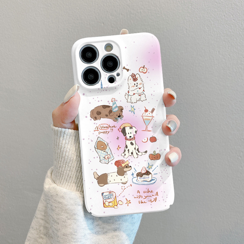 การ์ตูนการ์ตูนขนมลูกสุนัขเคสโทรศัพท์หญิงเหมาะสําหรับiPhone16VIVOs30 OnePlus 13t/ace5 Xiaomi 15 Huawe