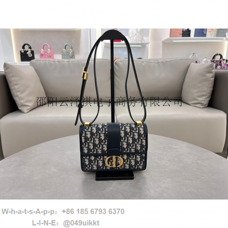 DI0R Original Label 1: 1 Canvas Presbyopic One-Shoulder Messenger Bag Womens Classic All-Match Great