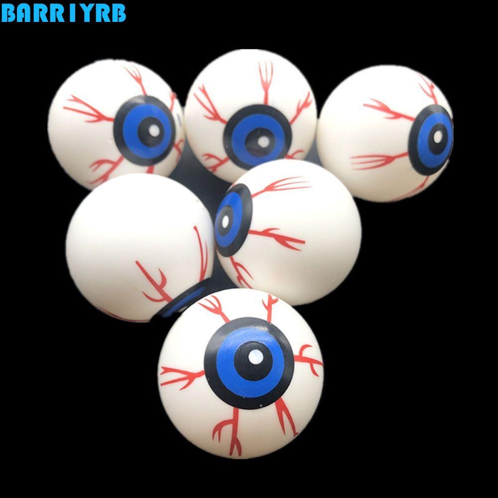 BARR1YRB Hollow Eyeballs DIY Craft 32 มม.ของเล่นเด็ก Props Party Supplies สีแดง Bloodshot ตาปลอม Eye Balls