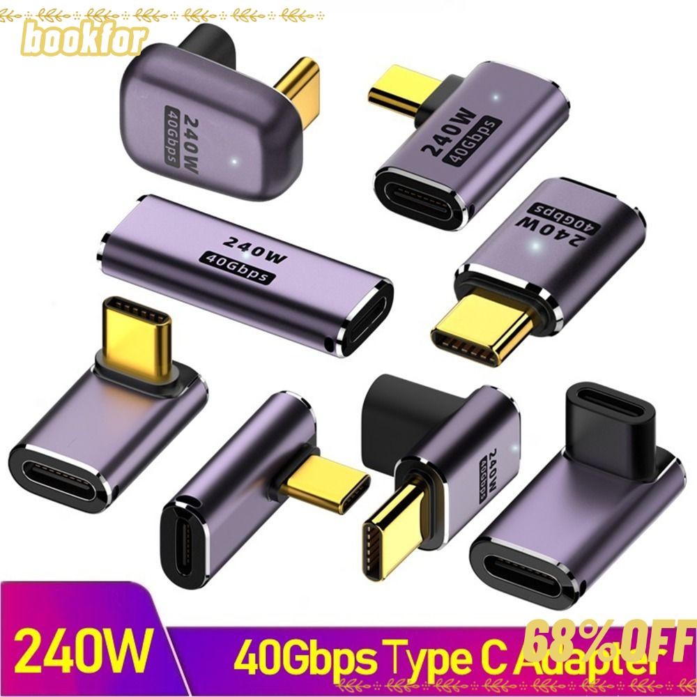 BOOKFOR อะแดปเตอร์ Type C โทรศัพท์มือถือการถ่ายโอนข้อมูลชายกับหญิงตัวแปลง USB C