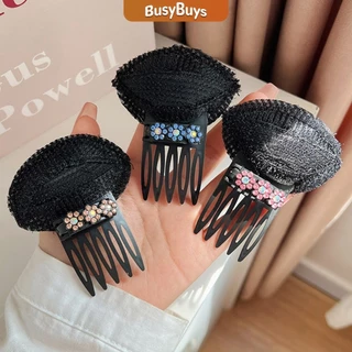 Busybuys กิ๊บติดผมฟองน้ํา ประดับดอกไม้ เครื่องมือจัดแต่งทรงผมแต่งหน้า hair clip