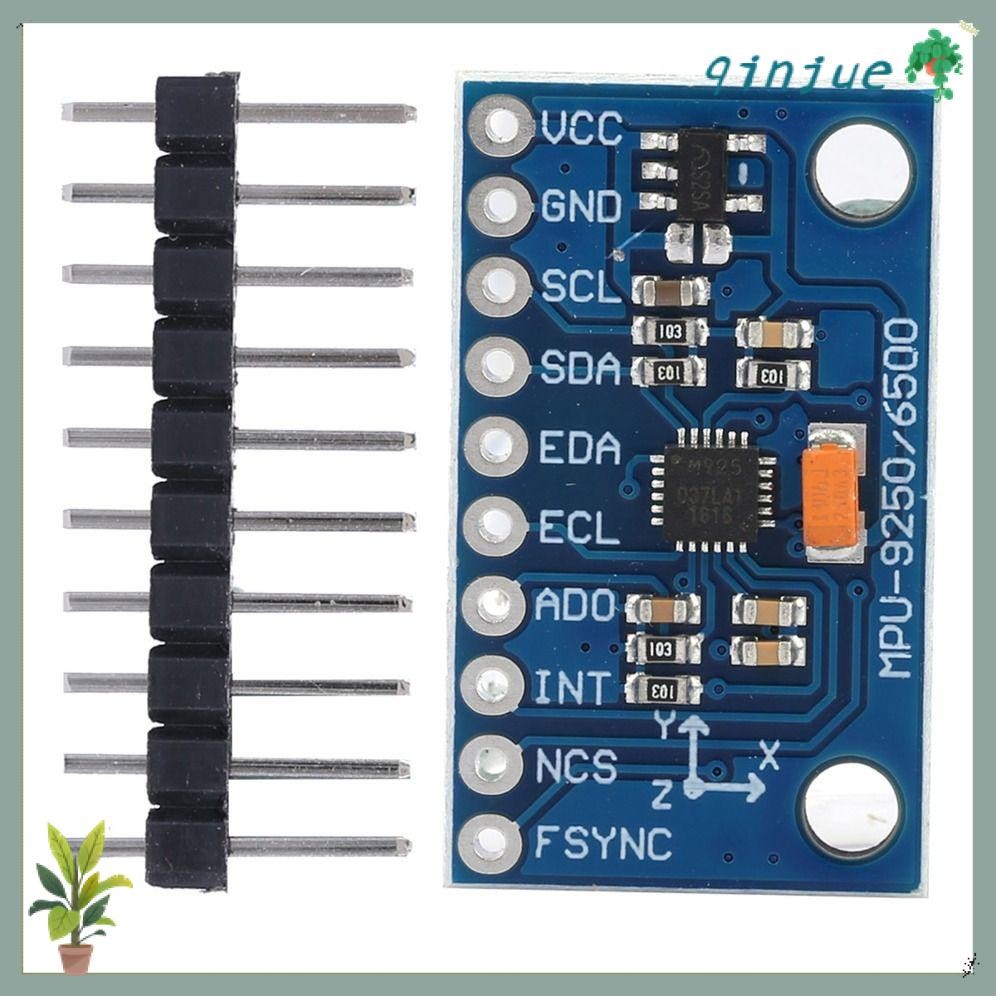 QINJUE Gyroscope โมดูล, 3-5V MPU-9250 GY‐9250 เซ็นเซอร์ 9 แกน, โมดูลเซ็นเซอร์ 9 แกน 16 บิตโมดูล Acce
