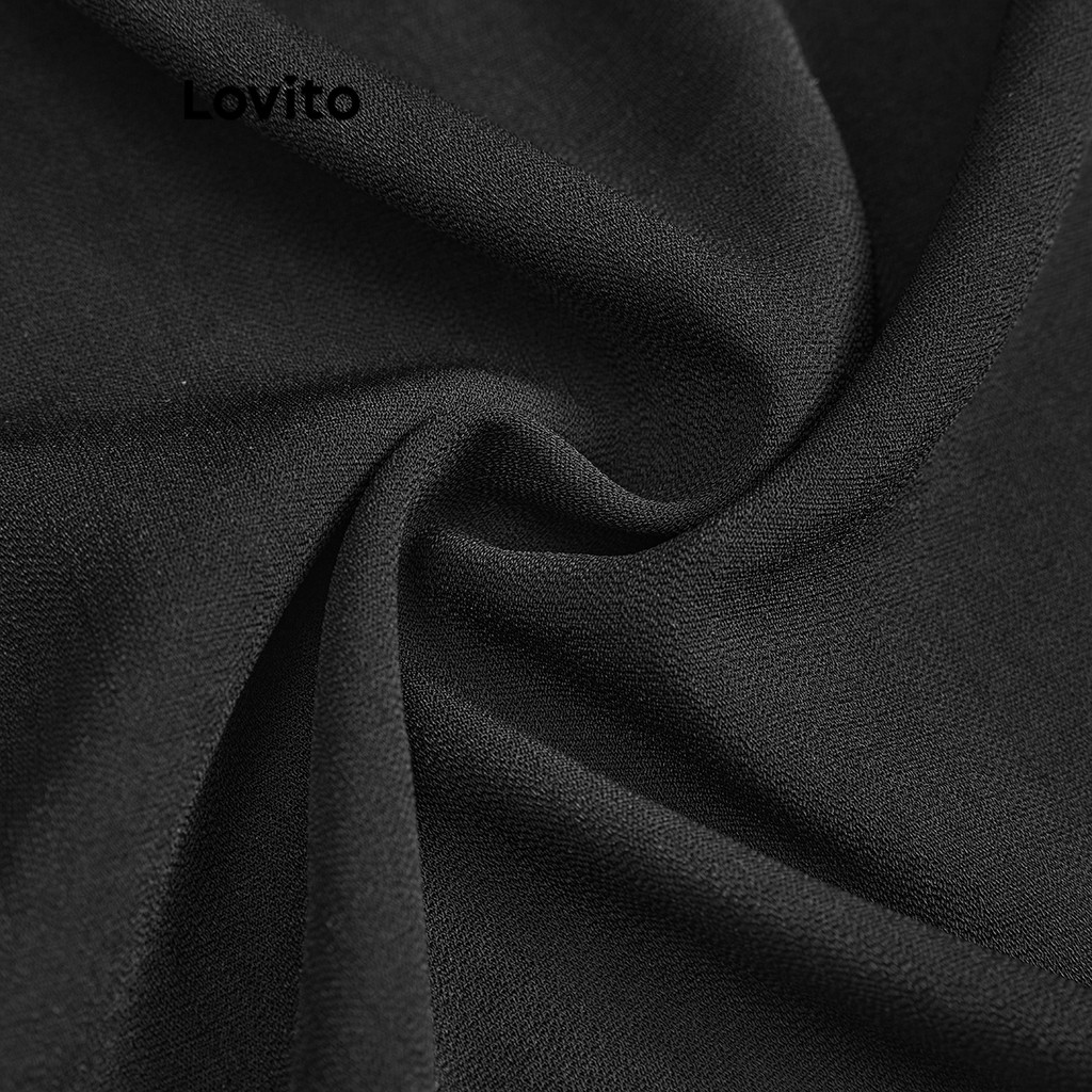 Lovito เสื้อเบลเซอร์ลําลองเสื้อเชิ้ตพื้นฐานครอปธรรมดาสําหรับผู้หญิง L74ED070 ราคา ถูกที่สุด ดีลบีเคเค แกลเลอรีภาพที่ 6