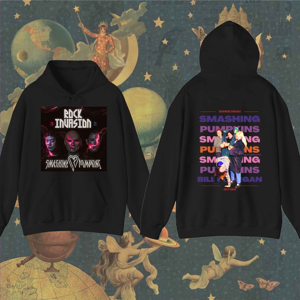 The Smashing Pumpkins Band Hoodie | Vintage Rock Inspired Street Fashion Collection