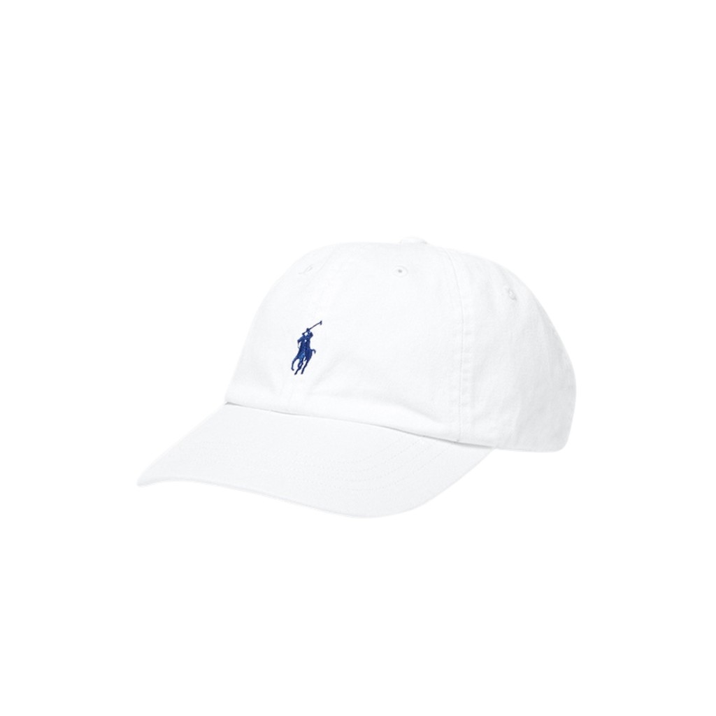 Polo Ralph Lauren قبعة Iconic قطن تشينو — أبيض — صورة 2