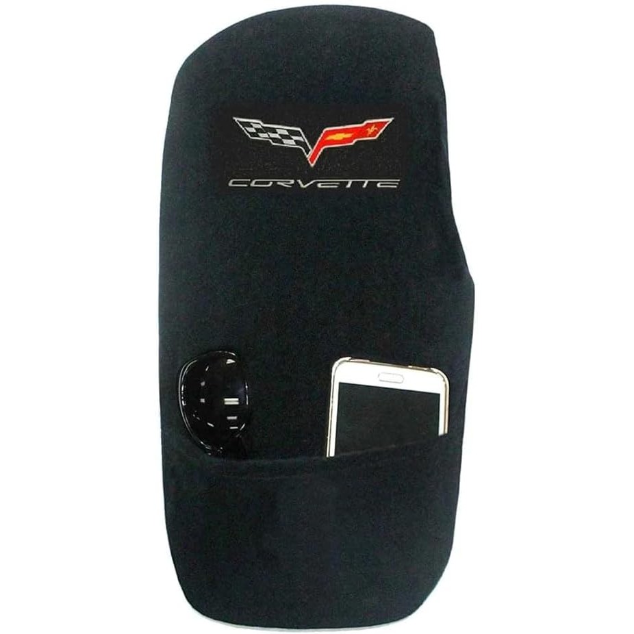 SR1 Performance C6 คอนโซลกลางพร้อมสัญลักษณ์ปักสําหรับ 2005-2013 C6, Z06, ZR1, Grand Sport Corvette