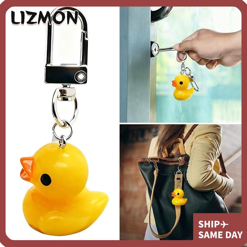 ชุดพวงกุญแจเป็ดการ์ตูนสีเหลืองขนาดเล็ก 5 ชิ้น สร้อยคอและกระเป๋า.ACCESSORY MINI TOY DUCK CHARM CUTE L