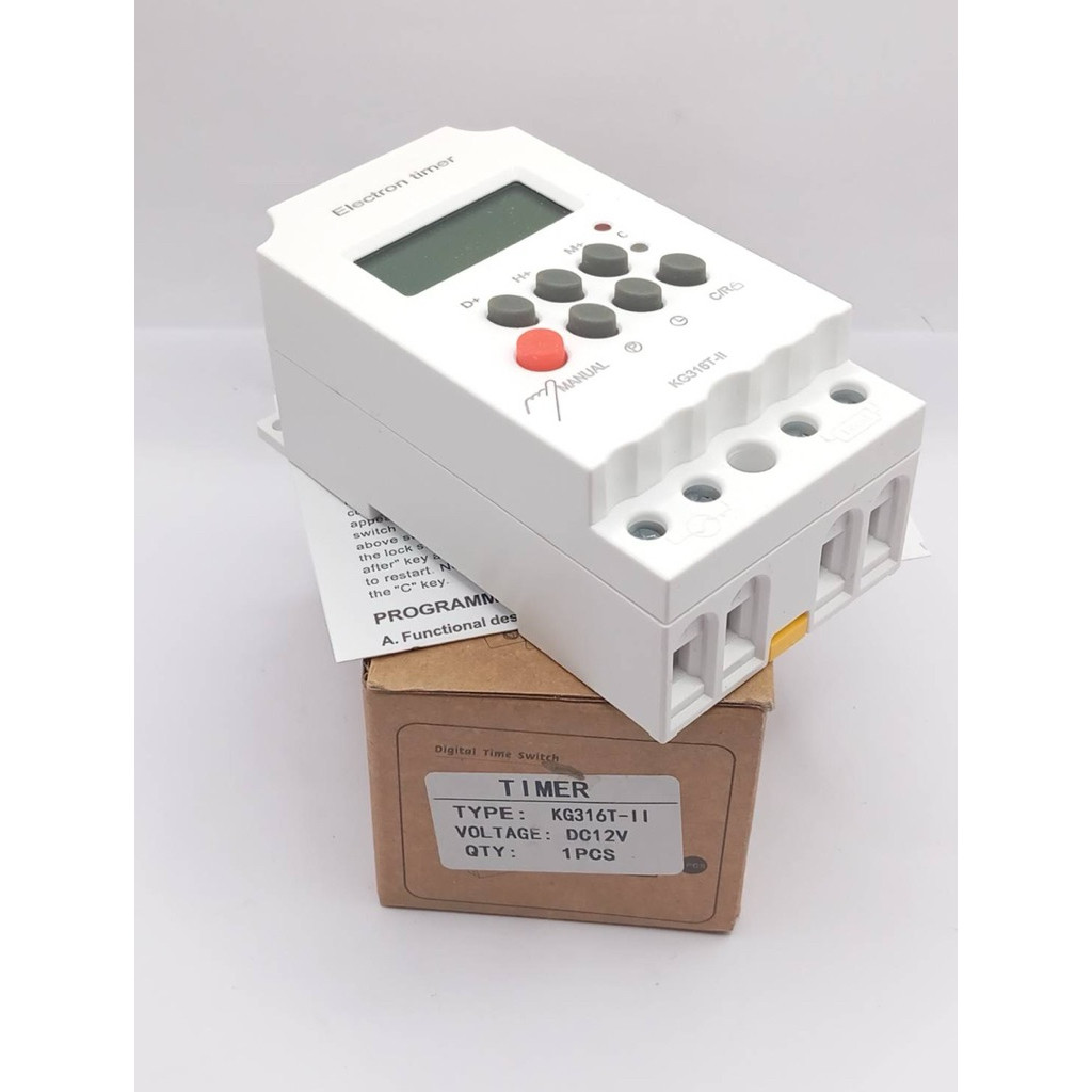 คุณภาพ KG-316T-II 12,24,220V ทามเมอร์เวลา เวลา ตัวตั้งเวลา นาฬิกาเวลา KG-316T-II 12,24,220V งานแท้ ม