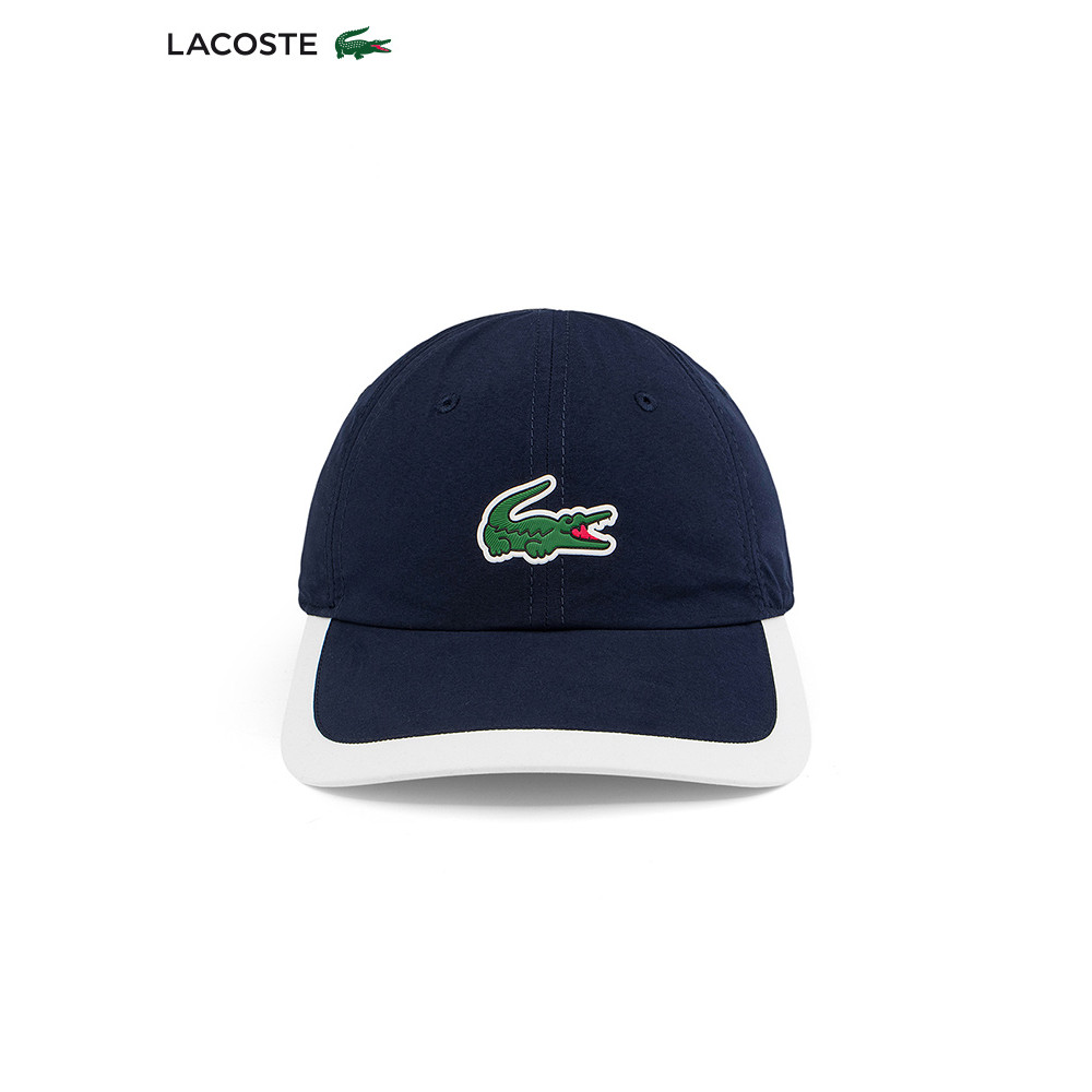 LACOSTE หมวกกันแดดรูปแบบเทนนิสและเบสบอลสำหรับชาย | RK5398