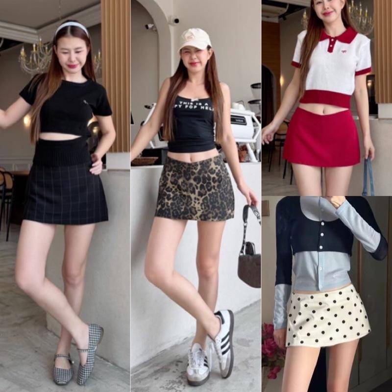 Cayla luv skirt กระโปรงเอวต่ำ มีซับกางเกง