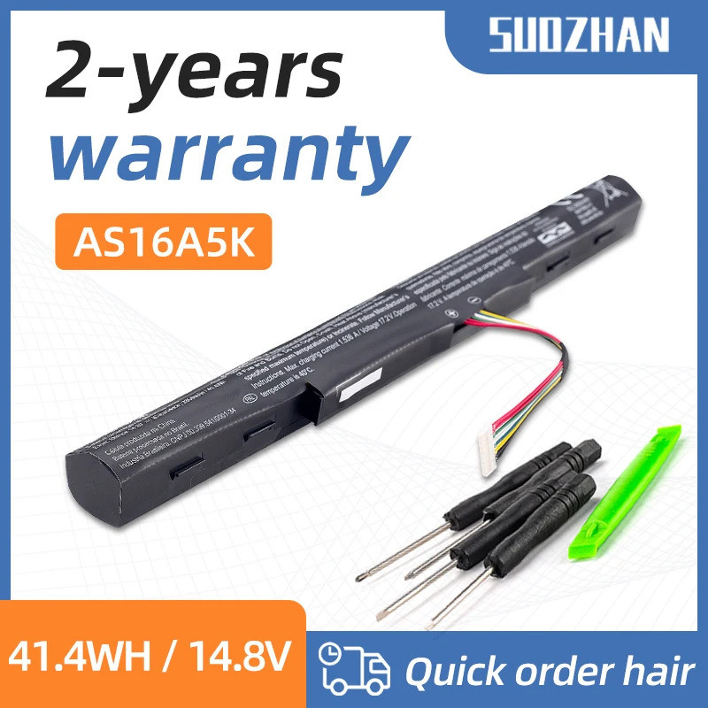 SUOZHAN ใหม่ AS16A5K AS16A7K AS16A8K แบตเตอรี่สําหรับ Acer Aspire E15 E5-475G 523G 553G 575G 774G E5