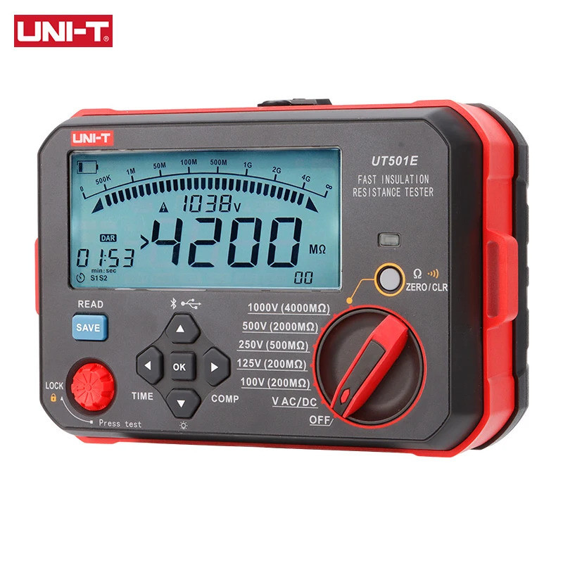 UNI-T UT501E เครื่องทดสอบฉนวนเร็ว Verify คุณภาพการทดสอบการผลิตอุปกรณ์ไฟฟ้า
