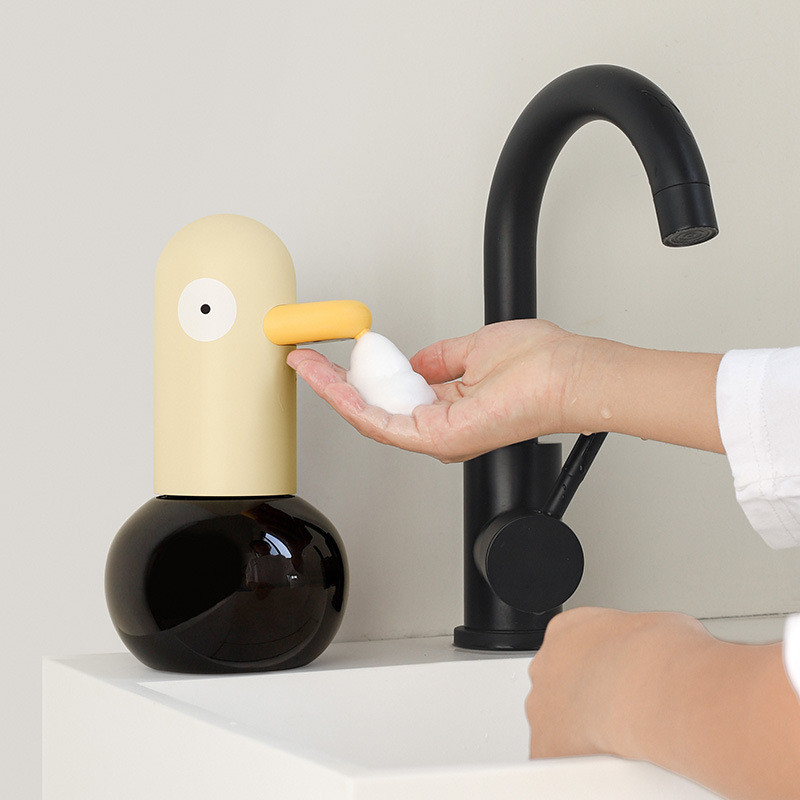 รุ่นที่สอง MUID Handwashing Duck Handwashing Sensor เครื่องจ่ายสบู่โฟมแบบเหนี่ยวนําอัตโนมัติอัจฉริยะ