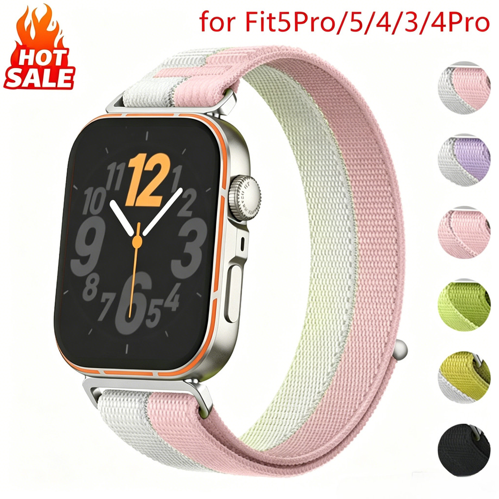 สายไนลอนสําหรับ Huawei Watch Fit 5 Pro/fit 5/fit 4/4 Pro/fit 3 Sport Braided Band