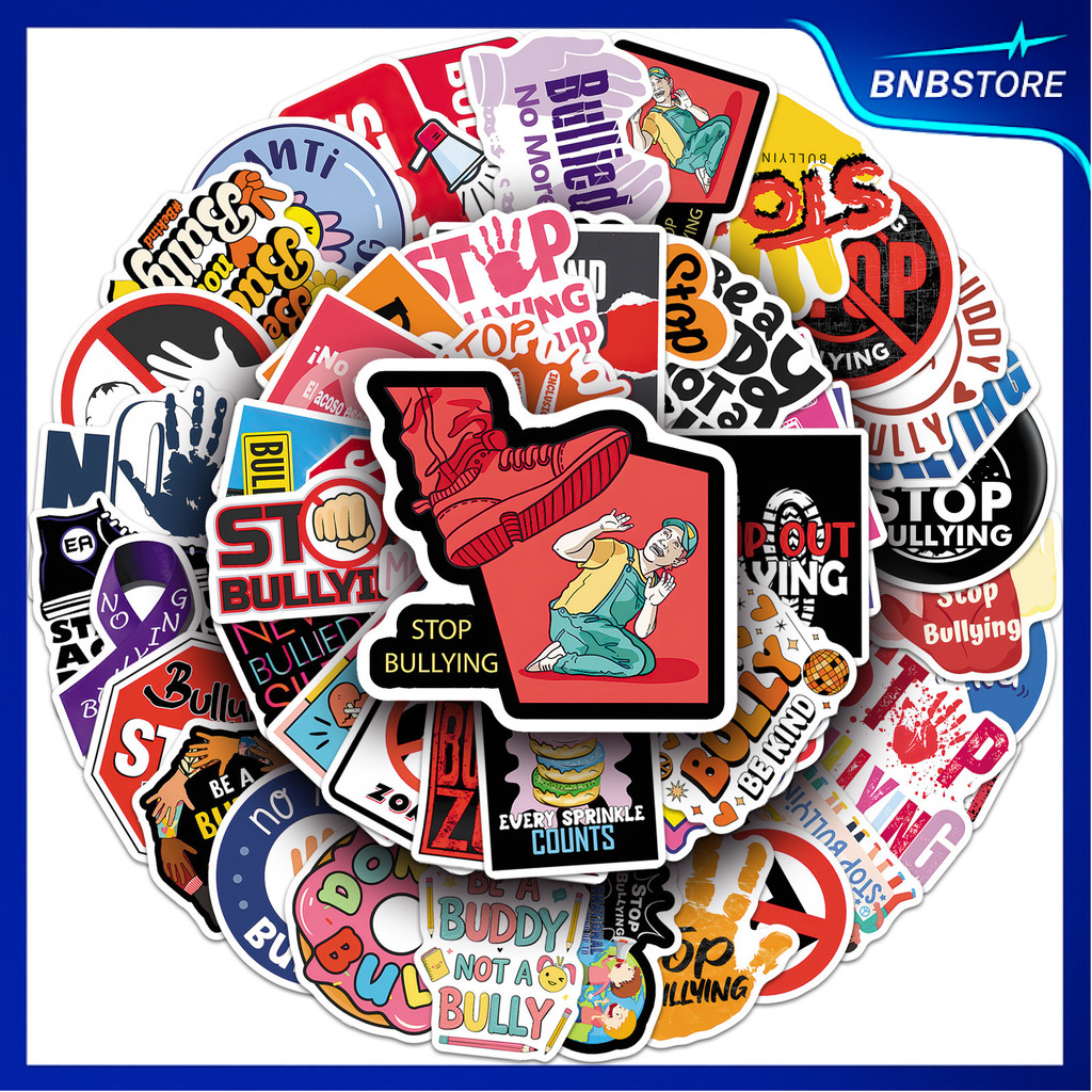 🍀ส่งจากไทย🍀 50แบบ Anti-Bullying Positive Quotes Street Sticker สติกเกอร์คำคมต่อต้านการบูลลี่ พลังบวก สตรีท กันน้ำ