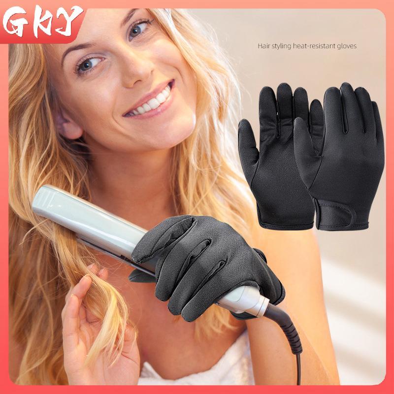GKY เครื่องหนีบผม Perm Curling Hairdressing ถุงมือนิ้วทนความร้อนเครื่องมือจัดแต่งทรงผมถุงมือป้องกันความร้อน GKY