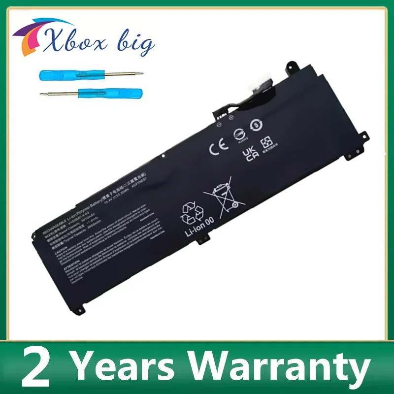 แบตเตอรี่แล็ปท็อปสําหรับ CLEVO V150BAT-41 11.55V 3465mAh 41Wh V150BAT-4-53 15.4V 3510mAh 53.35Wh V15