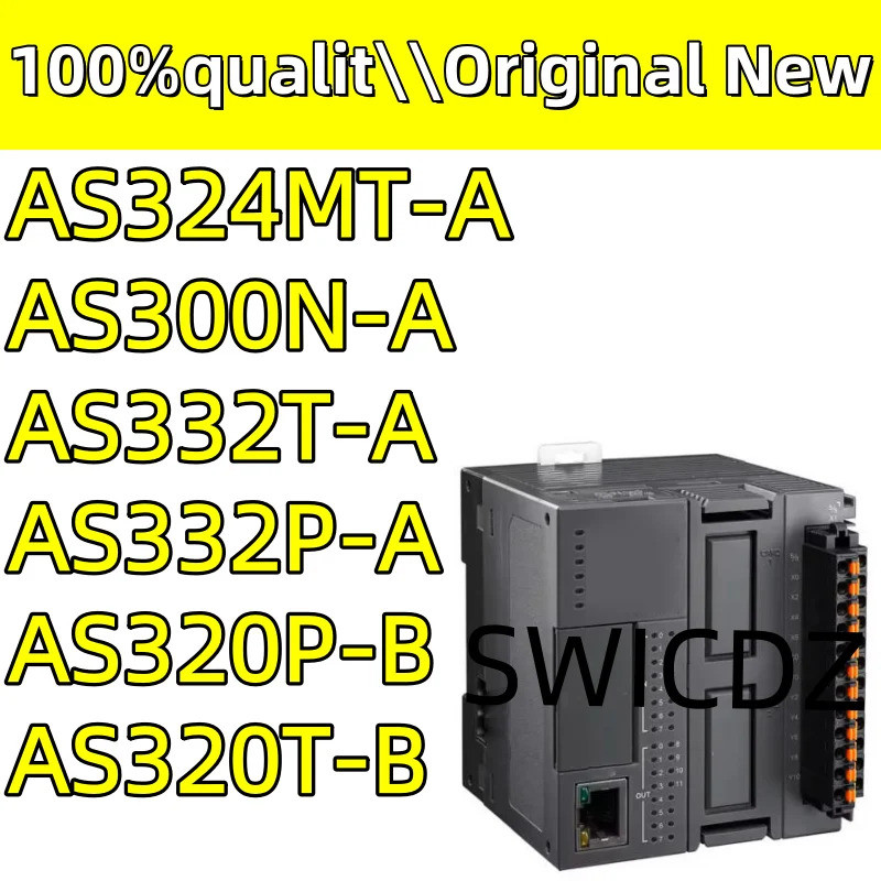 100% ใหม่ AS300 Series CPU โฮสต์หน่วย AS332T-A AS332P-A AS324MT-A AS320T-B AS320P-B AS300N-A PLC Con
