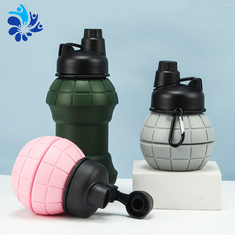 ขวดน้ําพับได้ Grenade [500ml] พกพา พกพาสะดวก พกพาสะดวก พับง่าย สะดวกในการเดินทาง