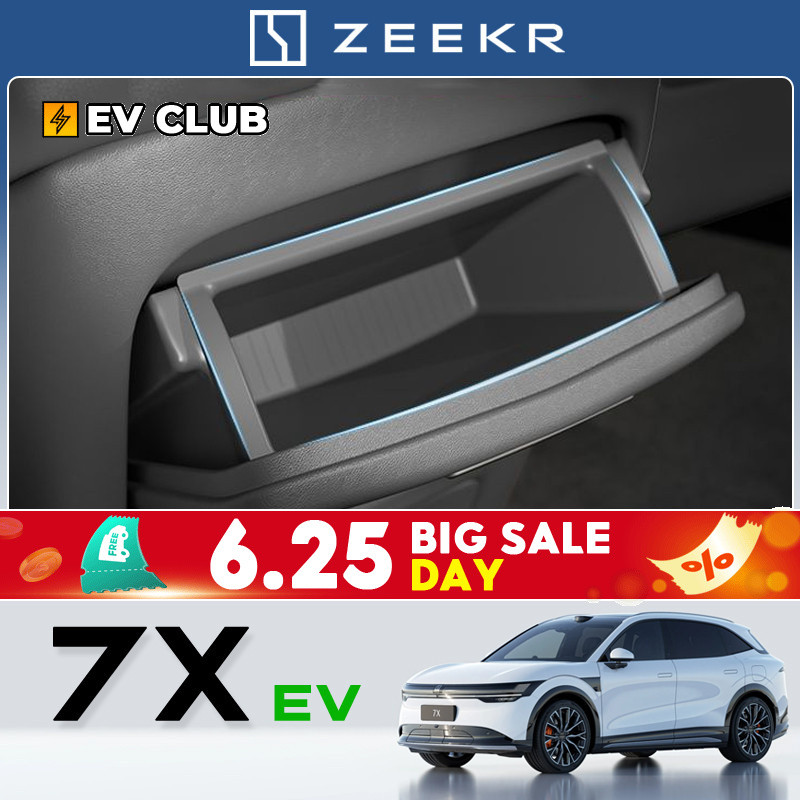 2025 geely zeekr 7x SUV ev รถพิเศษกล่องเก็บพิเศษที่วางแขนกล่องด้านหลังกล่องเก็บอุปกรณ์ตกแต่งรถยนต์ดัดแปลงอุปกรณ์ตกแต่ง