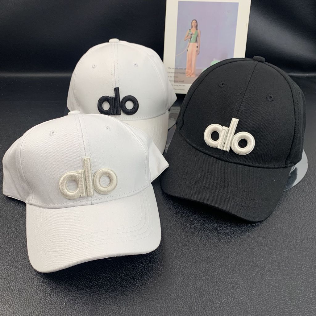 Alo yoga หมวกเบสบอลแฟชั่นหญิง All-Match Small Face Visor Travel Wear Peaked Cap#6. 19.alw #