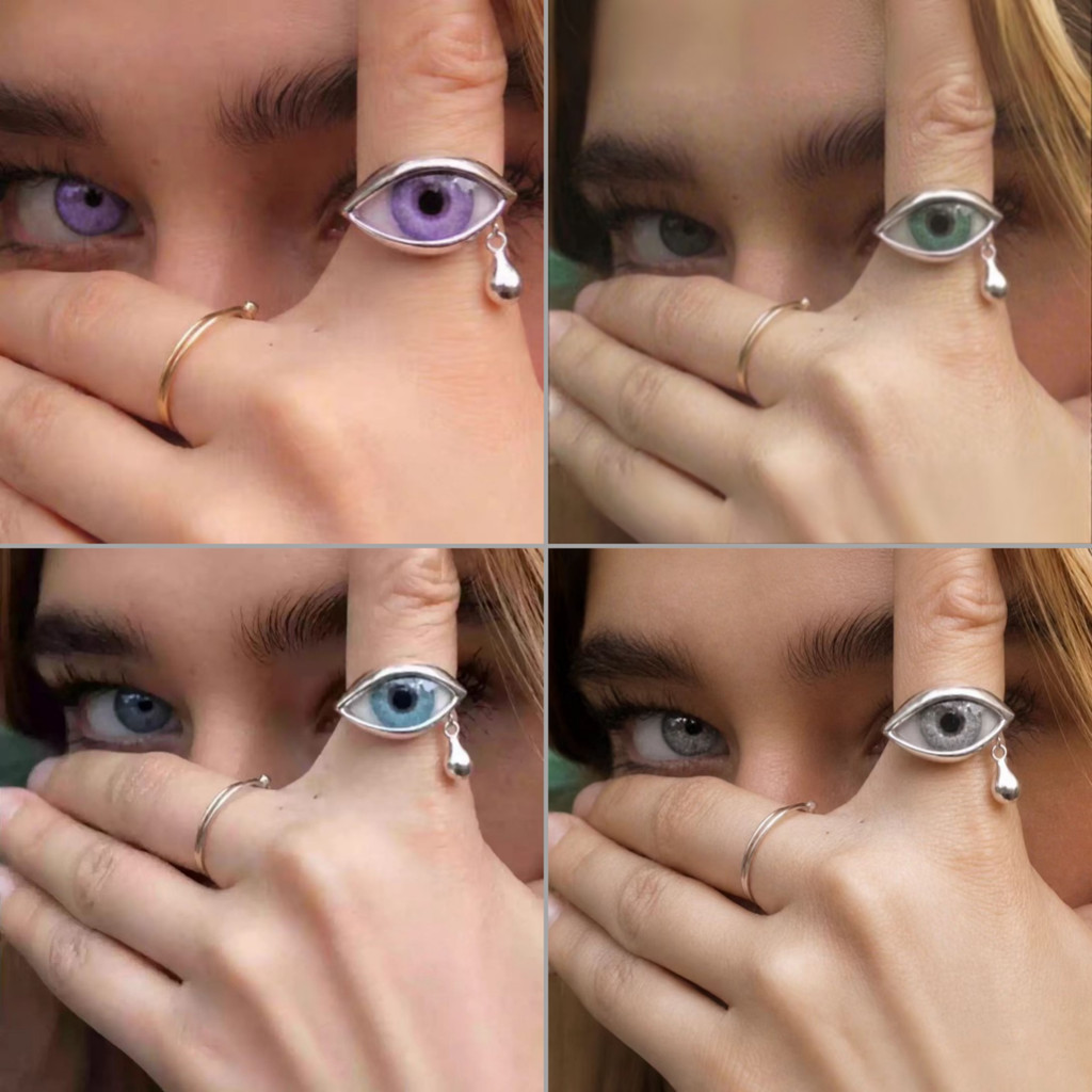 แหวนหยดน้ําตาโลหะผสมบุคลิกภาพ