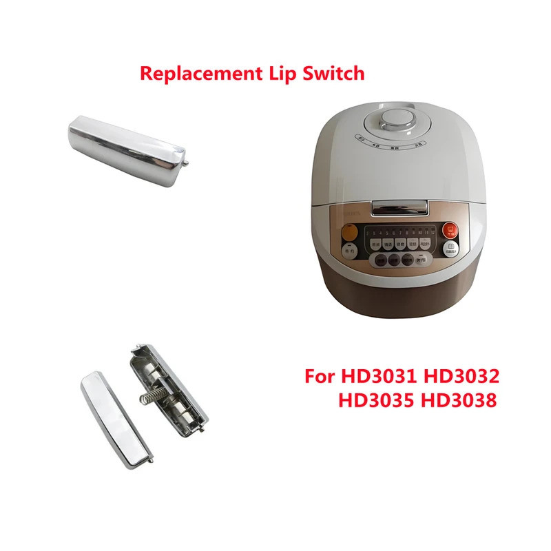 H 1PC Original หม้อหุงข้าว Lip Switch ฤดูใบไม้ผลิเปลี่ยนปุ่มกดสําหรับ HD3031 HD3032 HD3035 HD3038 หม