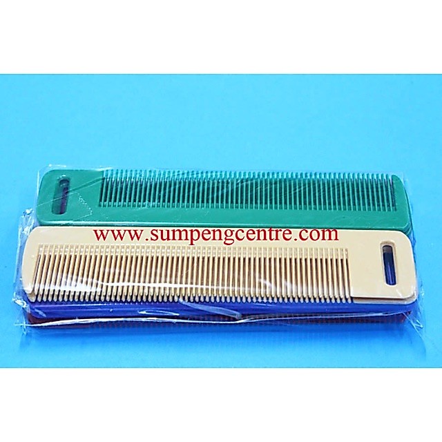 หวีพกสั้น - สีสด (1 แพค - 12 ชิ้น) Short comb solid colour (1 pack - 12 pieces)