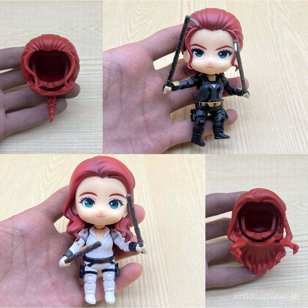 ใหม่ของแท้สินค้าจํานวนมาก gsc Nendoroid Black Widow Hair ob11 Body Baby Face White Mask Hair Magic เ