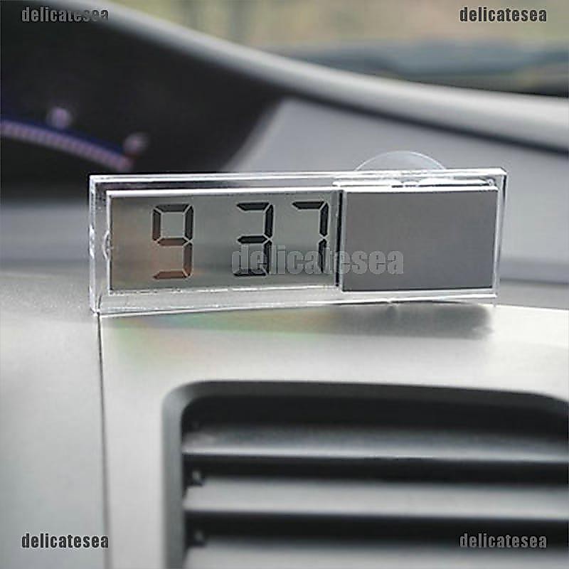 Delicatesea Car Digital LED Clock Electronic Sucker Window