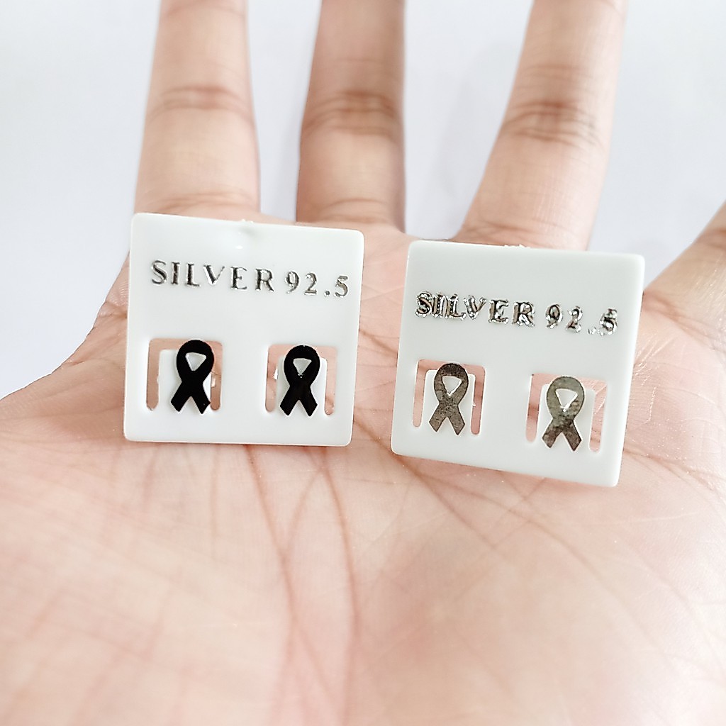 ต่างหูเงินแท้  Bow Earrings 92.5% (โบว์)
