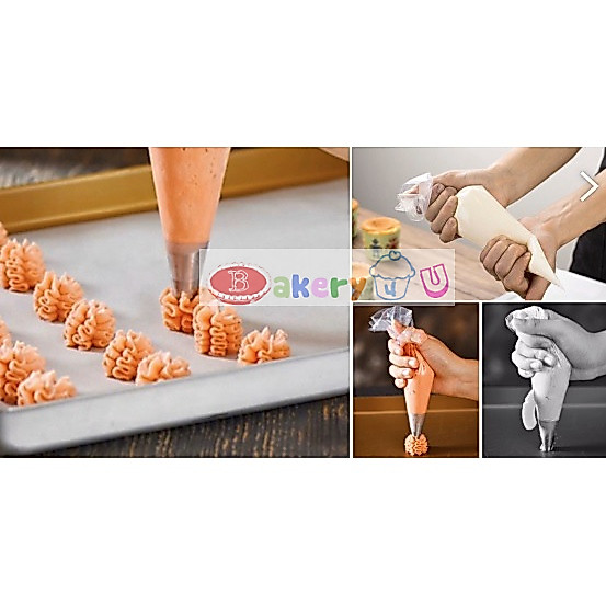 ถุงบีบครีม แบบใส เหนียว แพ๊คละ 50 ใบ สำหรับบีบครีมแต่งหน้าเค้ก ราคาถูก Shopee Lazada